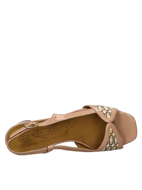 Sandali in pelle CHIE MIHARA | RUBY JAZZROSA-BEIGE-NERO-ORO